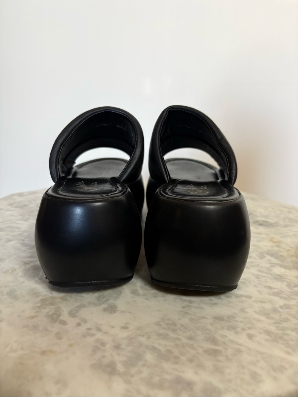 Seychelles “Sorry Bout It” Black Platform Slide Sandals Size 6 - Picture 6 of 7